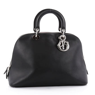 Christian Dior Diorissimo Bowling Bag Smooth Leather Black 2518810