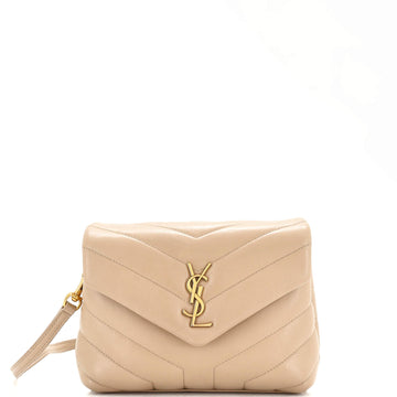 Saint Laurent Loulou Shoulder Bag Matelasse Chevron Leather Toy