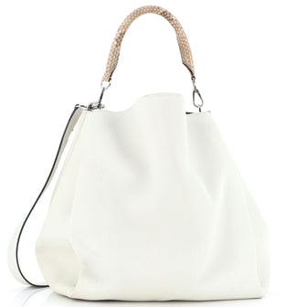 Louis Vuitton Babylone Handbag Leather and Python MM