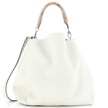 Louis Vuitton Babylone Handbag Leather and Python MM