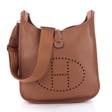Hermes Evelyne Crossbody Gen III Clemence GM Brown 2519316