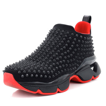 Christian Louboutin Women's Spike Sock Sneakers Spiked Neoprene