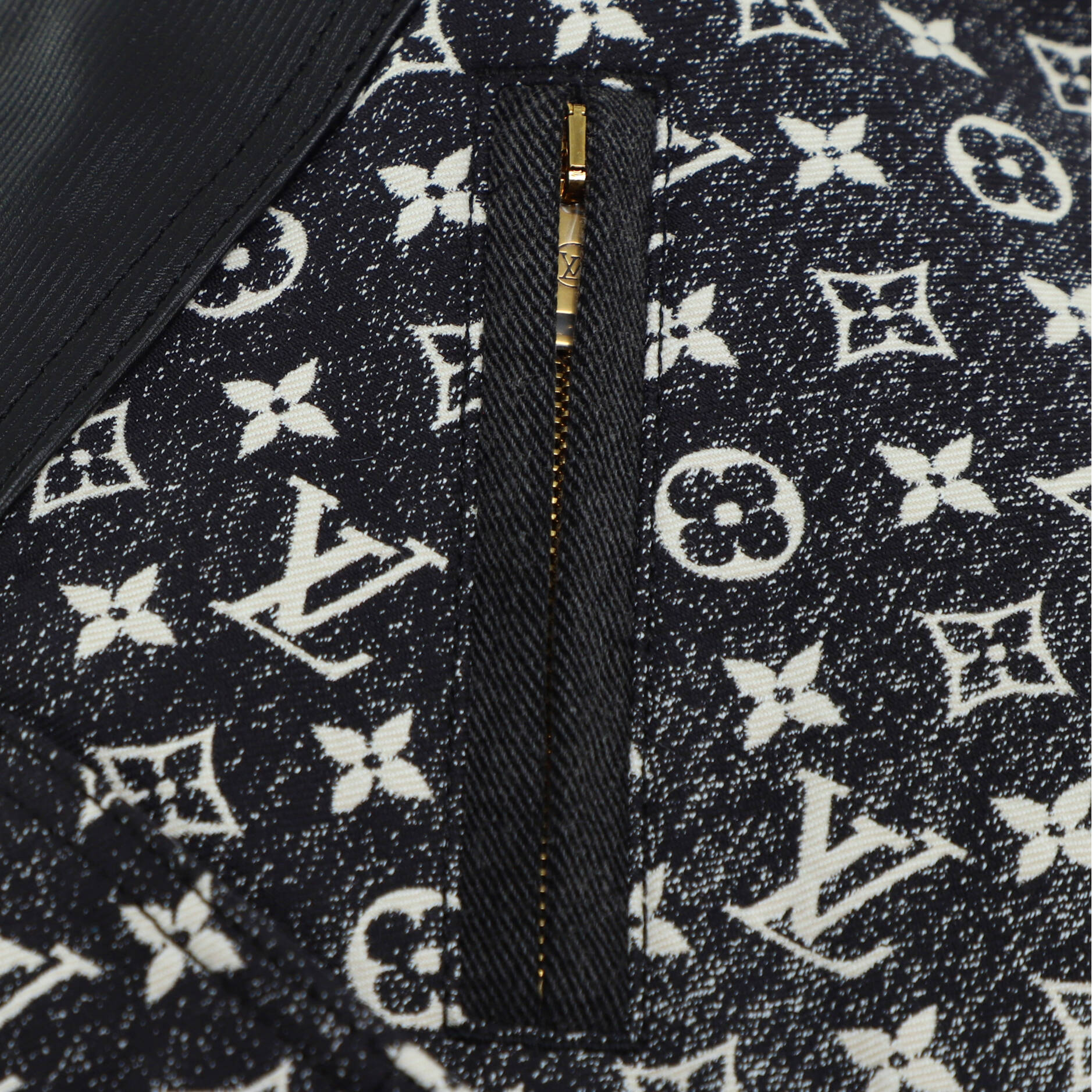 Louis Vuitton Women's Bomber Jacket Monogram Jacquard Denim with