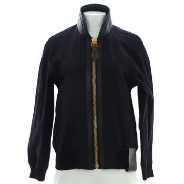 Louis Vuitton Women's Accent Parka Bomber Jacket Nylon with Leather