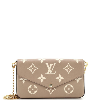 Louis Vuitton Felicie Pochette Bicolor Monogram Empreinte Giant
