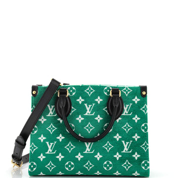 Louis Vuitton OnTheGo Tote LV Match Monogram Jacquard Velvet PM