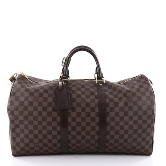  Louis Vuitton Keepall Bag Damier 50 Brown 2519901