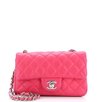 Chanel Classic Single Flap Bag Quilted Lambskin Mini