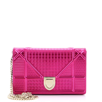 Christian Dior Diorama Wallet on Chain Cannage Embossed Calfskin