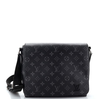 Louis Vuitton District Messenger Bag Monogram Eclipse Canvas PM