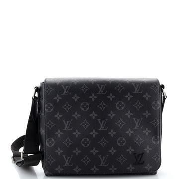 Louis Vuitton District Messenger Bag Monogram Eclipse Canvas PM