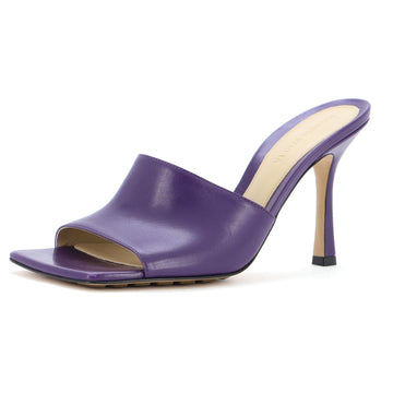 Bottega Veneta Women's Stretch Mule Heeled Sandals Leather