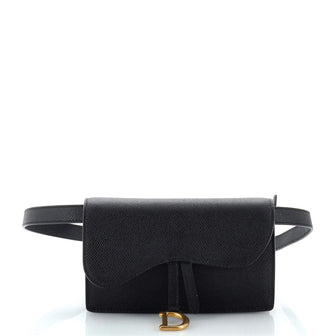 Christian Dior Saddle Rectangular Belt Bag Leather