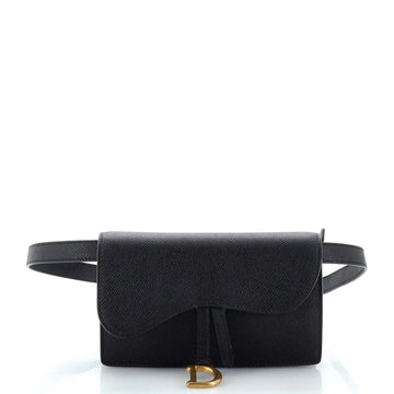 Christian Dior Saddle Rectangular Belt Bag Leather