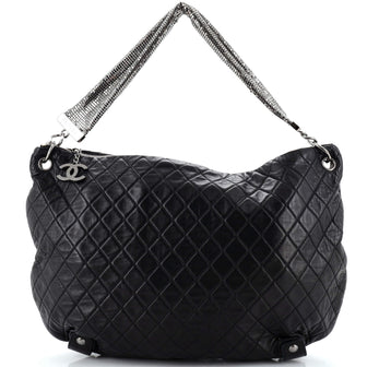 Chanel Chain Mail Hobo Quilted Lambskin Large