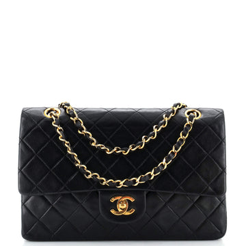 Chanel Vintage Classic Double Flap Bag Quilted Lambskin Medium