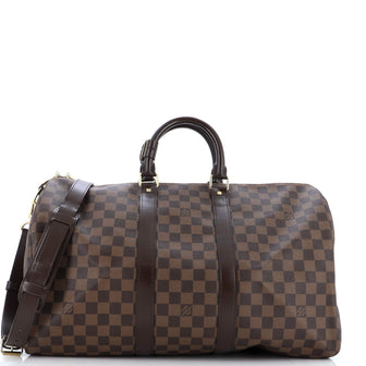Louis Vuitton Keepall Bandouliere Bag Damier 45