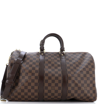 Louis Vuitton Keepall Bandouliere Bag Damier 45