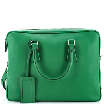 Prada Bauletto Briefcase Saffiano Leather Large