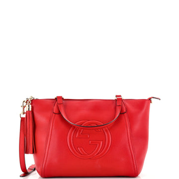 Gucci Soho Convertible Top Handle Bag Leather Small