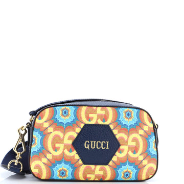 Gucci Aria 100th Anniversary Camera Messenger Bag Kaleidoscope Print GG Coated Canvas Small