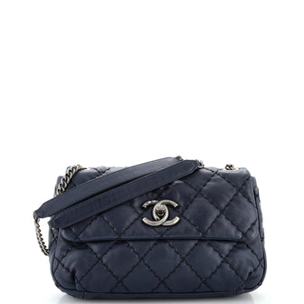 Chanel Ultimate Stitch Flap Shoulder Bag Quilted Calfskin Small