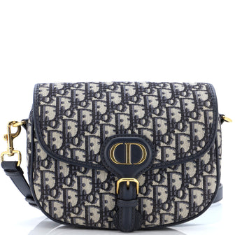 Christian Dior Bobby Flap Bag Oblique Canvas Medium