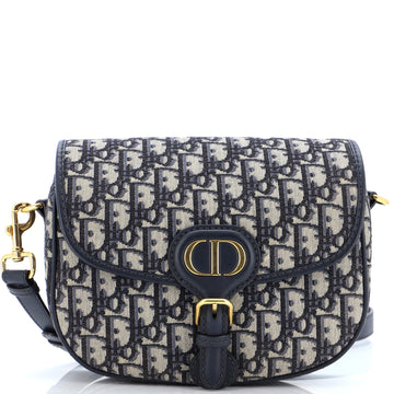 Christian Dior Bobby Flap Bag Oblique Canvas Medium