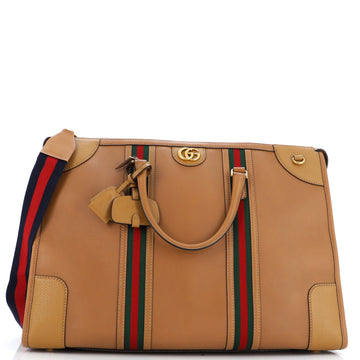 Gucci Bauletto Duffle Bag Leather Extra Large