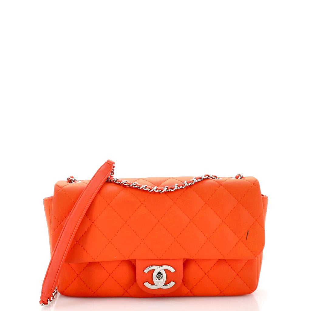 chanel coco rain flap bag Chanel Coco Rain Flap Bag Quilted Rubberized Lambskin Medium 252184
