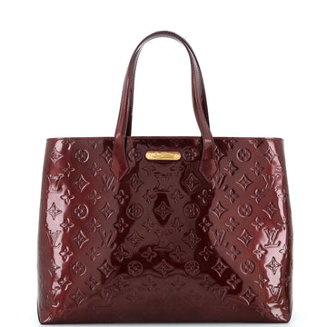 Louis Vuitton Wilshire Handbag Monogram Vernis MM