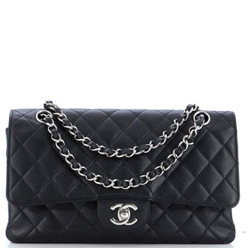 Chanel Classic Double Flap Bag Quilted Caviar Medium