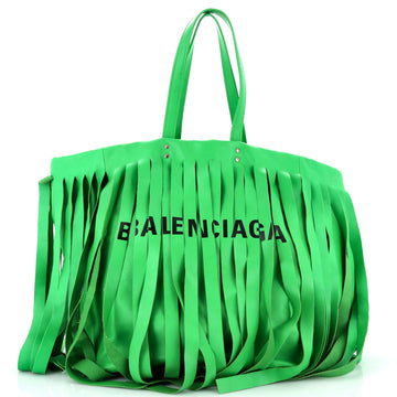 Balenciaga Laundry Cabas Tote Fringe Leather Medium