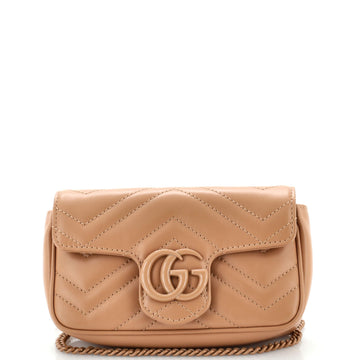 Gucci GG Marmont Flap Bag Matelasse Leather Super Mini