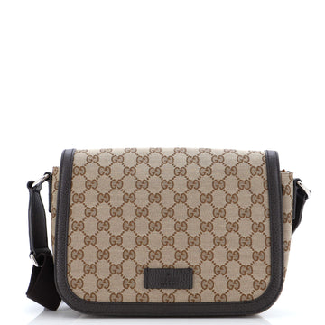 Gucci Flap Messenger Bag (Outlet) GG Canvas Small