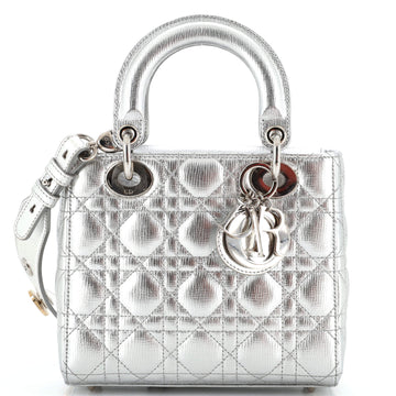 Christian Dior My ABCDior Lady Dior Bag Metallic Cannage Quilt Lambskin