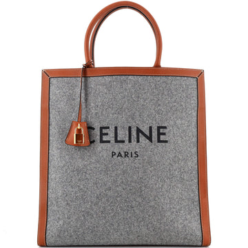 Celine Vertical Cabas Tote Felt with Leather Large