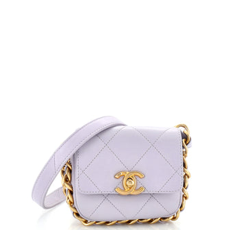 Chanel Framing Chain Flap Bag Quilted Calfskin Mini