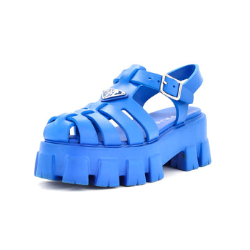 Prada Women's Monolith Cage Platform Sandals Rubber