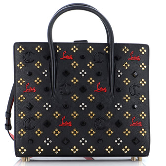 Christian Louboutin Paloma Tote Embellished Leather Medium