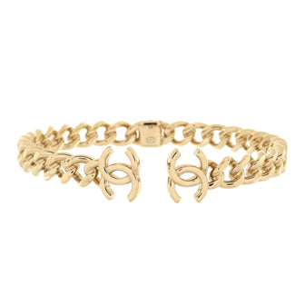 Chanel CC Chain Link Choker Necklace Metal