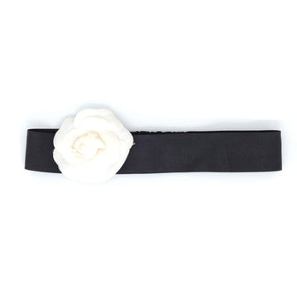 Chanel Camellia Ribbon Headband Silk
