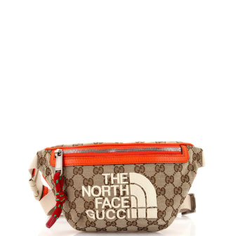 Gucci x The North Face Zip Belt Bag GG Canvas with Leather