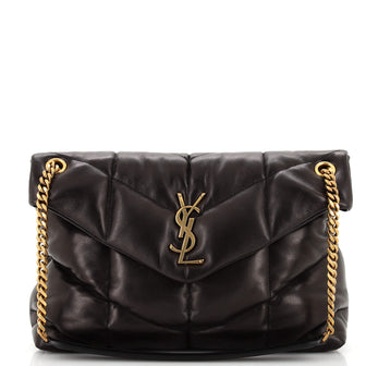 Saint Laurent Loulou Puffer Shoulder Bag Quilted Leather Medium