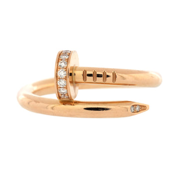 Cartier Juste un Clou Ring 18K Rose Gold and Diamonds