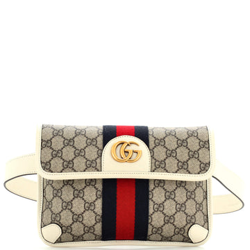 Gucci Neo Vintage Flap Belt Bag GG Coated Canvas