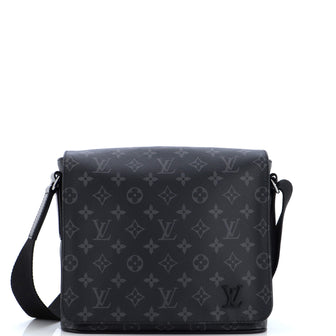Louis Vuitton District Messenger Bag Monogram Eclipse Canvas PM