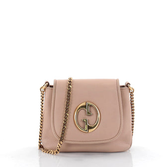 Gucci 1973 Crossbody Bag Leather Small Pink 2523901