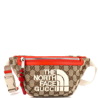Gucci x The North Face Zip Belt Bag GG Canvas with Leather