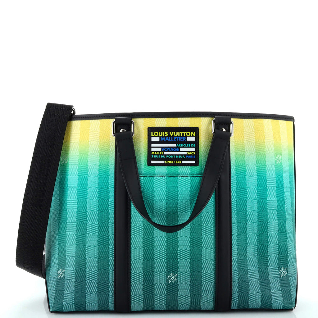 Louis Vuitton Weekend Tote Limited Edition Gradient Damier Stripes 